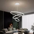 Genel Ürün Üçlü Halka Led Avizebeyaz Kasa Beyaz Işık Salon,oturma Odası