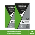 Kol Saati Men Clinical Protection Stick Deodorant Active Fresh 96 Saate Kadar Koruma 45 ml X2 Adet