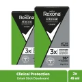 Kol Saati Men Clinical Protection Stick Deodorant Active Fresh 96 Saate Kadar Koruma 45 ml X2 Adet