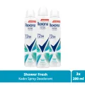 Genel Ürün Kadın Sprey Deodorant Shower Fresh 200 ml X3