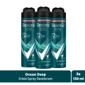 Kol Saati Men Erkek Sprey Deodorant Invisible Ocean Deep 72 Saat Kesintisiz Üstün Koruma 150 ml X3