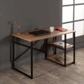 Genel Ürün Metal Çalışma Masası Laptop Bilgisayar Masası 2 Raflı Ofis Çalışma Masası