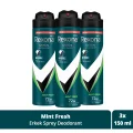 Kol Saati Men Erkek Sprey Deodorant Natural Fresh Mint 72 Saat Kesintisiz Üstün Koruma 150 ml X3