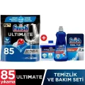 Genel Ürün Ultimate 85 Kapsül Bulaşık Makinesi Deterjanı Tableti + Temizlik ve Bakım Seti