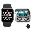Kol Saati Akıllı Saat Plus Dokunmatik Kablosuz Bluetooth Kulaklık Ikili Özel Set Ios Android