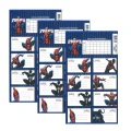 Genel Ürün Okul Etiketi Erkek Örümcek Adam Spider-man 8 Li 3 Yaprak Ders Programlı 1 Paket