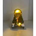 Biblo Noel evi led ışıklı nırl baba figürlü biblo dekor süsü