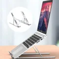 Genel Ürün Plastik Beyaz Veya Siyah Renk Katlanabilir Ayarlı Dizüstü Laptop Standı