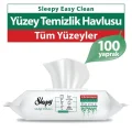 Havlu Easy Clean Parabensiz Yüzey Temizlik Havlusu Beyaz Sabun Kokusu 100 Yaprak