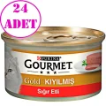 Genel Ürün Gold Kıyılmış Sığır Etli Kedi Konserve 85 gr 24 Ad