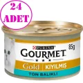 Genel Ürün Gold Kıyılmış Ton Balıklı Kedi Konservesi 85 gr 24 Adet
