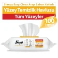 Havlu Easy Clean Yüz Temizleme Havlusu Arap Sabunu 100lü