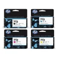 Genel Ürün 712 Siyah Kırmızı Mavi Sarı Kartuş Seti T210.230.250.630.650