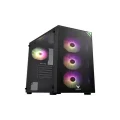 Genel Ürün VG4200S 500 W 80+ Mesh Panel Tempered Camlı Bilgisayar Kasası Siyah