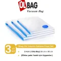 Genel Ürün (3 ADET) Vakumlu Poşet Seti 55 Cm X 90 Cm (ORTA BOY) Yastık, Elbise Vakumlu Hurç