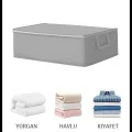 Dolap Düzenleyici 6 Adet Büyük Boy Kalın Kumaş Gri Baza Ve Çekyat Tipihurç Ölçüleri 64x45x22 Cm. Dolap Organizer