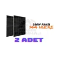 Genel Ürün Güneş Paneli Half Cut 550 Watt Monokristal 144 Hücreli A 2 Adet