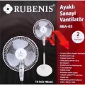 Genel Ürün RBA05 16 INCH 40CM AYAKLI VANTİLATÖR BEYAZ GRİ