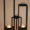Genel Ürün Dekoratif Üçlü Mumluk Fener - 3lü Metal Şamdan