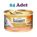 Genel Ürün Gold Parça Etli Alabalık ve Sebzeli Kedi Konservesi 85g (24 Adet)