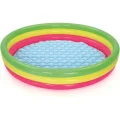 Genel Ürün Bw51103 Şişme Taban 3 Halkalı Yuvarlak Şişme Çocuk Havuzu 102x24cm Kutulu