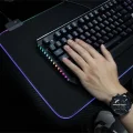 Genel Ürün Rgb Mouse Pad Led Işıklı Baskısız Siyah Renk Gaming Mouse Pad 90x40cm