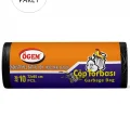 Genel Ürün Endüstriyel Battal Boy Çöp Torbası 72 x 95 cm 10 Lu Rulo x 5 Paket = 50 Adet (Siyah)