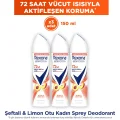 Kol Saati Kadın Sprey Deodorant Seftali&Limon Otu Antiperspirant 72Saat Kesintisiz Üstün Koruma 150mlx3