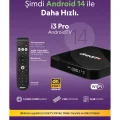 Genel Ürün i3 Pro Android TV Box | Android 14 | Ses Komut Destegi | 6K Ultra HD