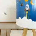 Genel Ürün Bulutlar Ve Uzay Mekiği Çocuk Odası Abajur