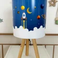 Genel Ürün Bulutlar Ve Uzay Mekiği Çocuk Odası Abajur