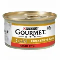 Genel Ürün Gold Parça Etli Soslu Sığır Etli Yetişkin Kedi Konservesi 6 Adet 85 Gr
