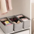 Dolap Düzenleyici 3 lü Katlanabilir Telli Çekmece Dolap Düzenleyici Set Çekmece Organizeri Saklama Kutusu