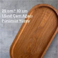 Genel Ürün Ahşap Servis Sunum Tahtası 25 Cm Kayın Sunumluk
