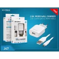 Genel Ürün J47 Microusb Girişli 2.6 Amper Hızlı Şarj Aleti Samsung Uyumlu (beyaz)