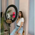 Genel Ürün A+ Kalite Megalux Ring Light Led Işık Halkası 18 Inç Profesyonel Influencer Işığı 210 Cm Monopod