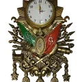 Kol Saati Osmanlı Devlet Arması Duvar Saati ( Altın Rengi )