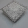 Genel Ürün Kadife Kumaş Süngerli Yemeni Hurç Fransız Güpürlü Dantel Çeyizlik Yemeni Hurcu Gri 36x36x18cm