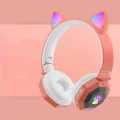 Genel Ürün Rgb Vilya Uyumlu  Kedi Kulağı Detaylı Bluetooth Kablosuz Kulaklık Çocuk Oyuncu Fm Radyo Hafıza Kar