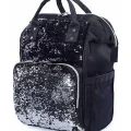 Genel Ürün Anne Bebek Bakım Çantası - Siyah Pullu