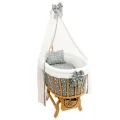 Genel Ürün Naturel Sepet Beşik-uyku Seti Gri Yıldız