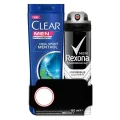 Genel Ürün Men Invisible Black+White Deodorant Sprey 150 ml + Clear Men Cool Sport Menthol Şampuan 180 ml