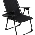 Genel Ürün Natura Kamp Sandalyesi Katlanır Piknik Sandalye Dikdörtgen Bardaklıklı Siyah