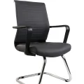 Genel Ürün Mi14 Özel Tasarım Siyah Renk Krom Ayaklı Ofis Misafir - Büro - Çalışma Koltuğu