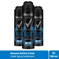 Genel Ürün Men Temel Koruma Active Fresh Erkek Sprey Deodorant Cobalt 150 mlX3 Adet