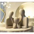 Biblo Üçlü (3) Aile Dekoratif Biblo,heykel,obje Sağlam/pürüzsüz Ev Aksesuar