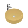 Genel Ürün Paula Matt Ocher Yellow Çanak Lavabo