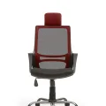 Genel Ürün Arya2 Bilgisayar Koltuğu - Ofis - Müdür - Büro - Çalışma Sandalyesi Bordo Siyah Renk Krom Ayaklı