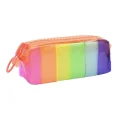 Genel Ürün Unick Color Büyük Boy Silikon Gökkuşağı Kalemkutu Makyaj Çantası 1 Adet