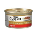 Genel Ürün Gourmet Gold Parça Sığır Etli Soslu Konserve Yetişkin Kedi Maması 24 X 85 G
